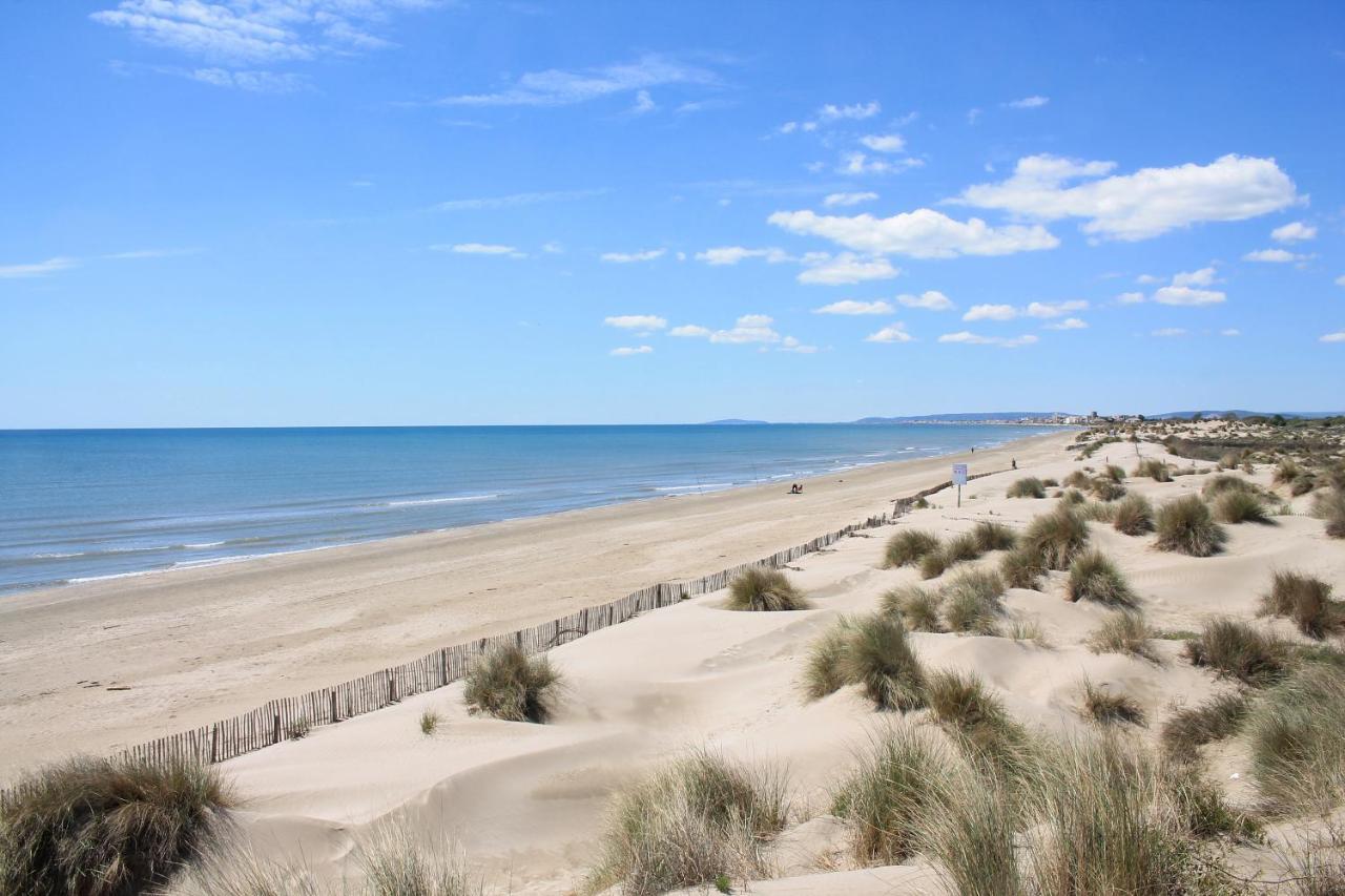 South-Of-France T2 Neuf Haut De Gamme, Climatise, Parking Gratuit, 2Eme Ligne Balcon Carnon-Plage Bagian luar foto